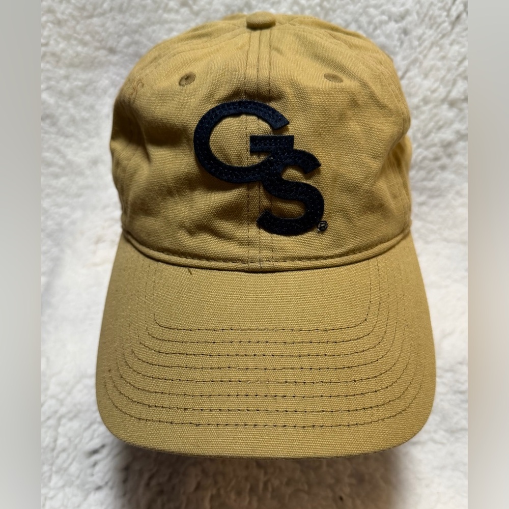 The Game Georgia Southern Eagles "GS" Logo Baseball Cap Hat Gold/Blue Adj. Strap